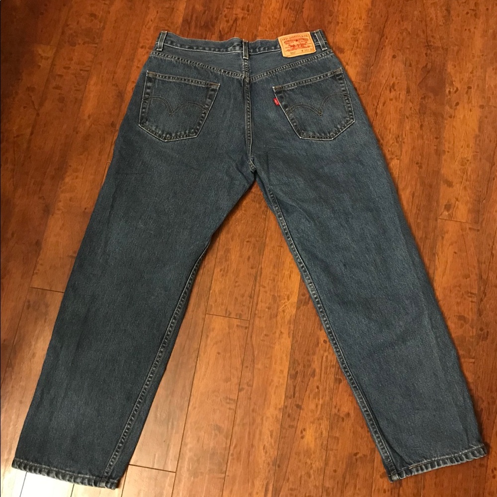 Levi’s 550 Relaxed Fit Men’s dark denim Jeans - Picture 7 of 16